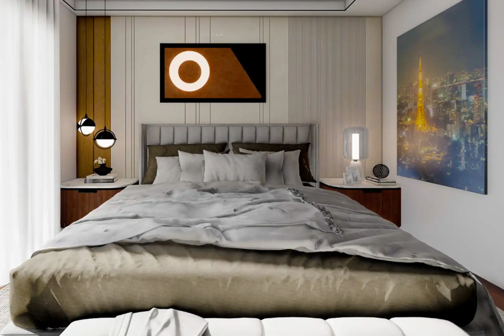 Bedroom of Houses for sale in Pedreguer  with Heating, Terrace and Swimming Pool