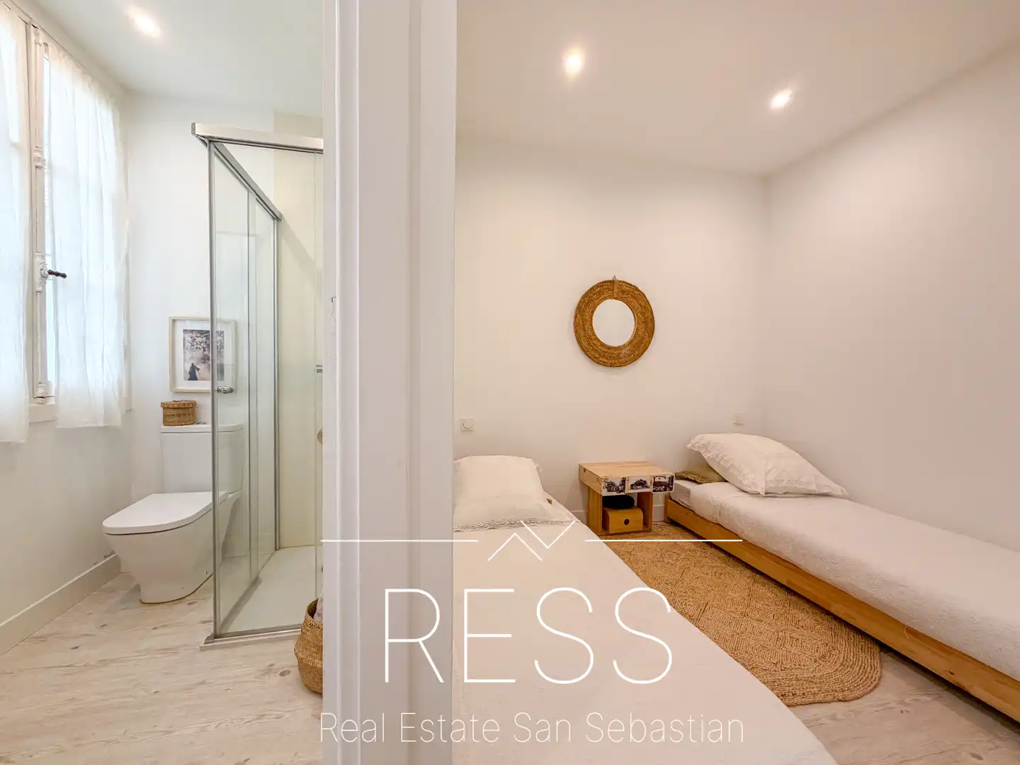 Schlafzimmer von Wohnung zum Verkauf in Donostia - San Sebastián  mit Heizung, Terrasse und Möbliert