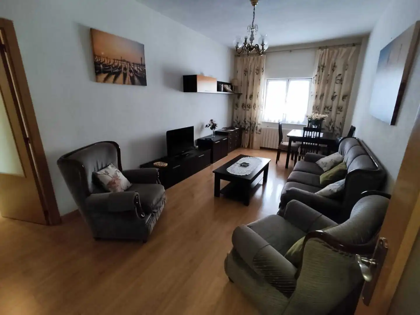 Wohnzimmer von Wohnung zur Miete in Salamanca mit Heizung, Möbliert und Waschmaschine
