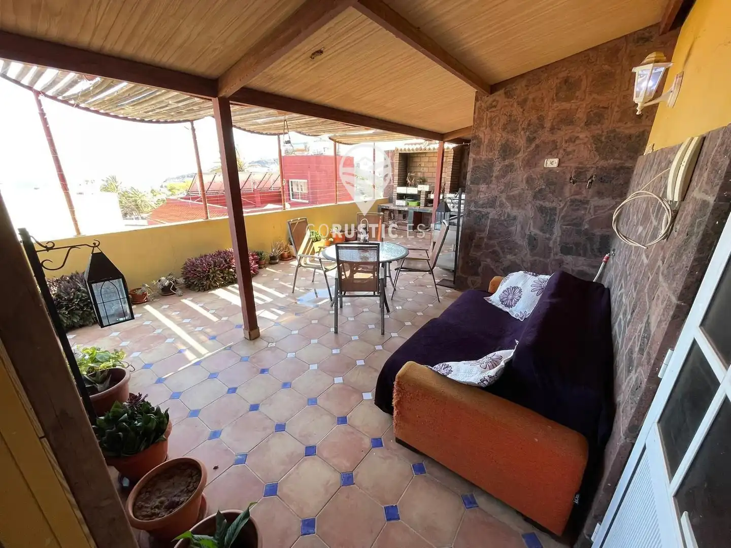 Terrasse von Wohnungen zum Verkauf in San Sebastián de la Gomera mit Klimaanlage, Terrasse und Abstellraum