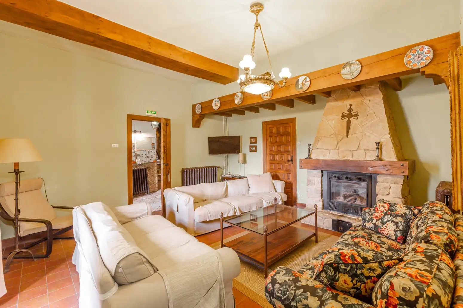 Sala de estar de Casa o chalet en venta en Allo con Calefacción, Jardín privado y Trastero