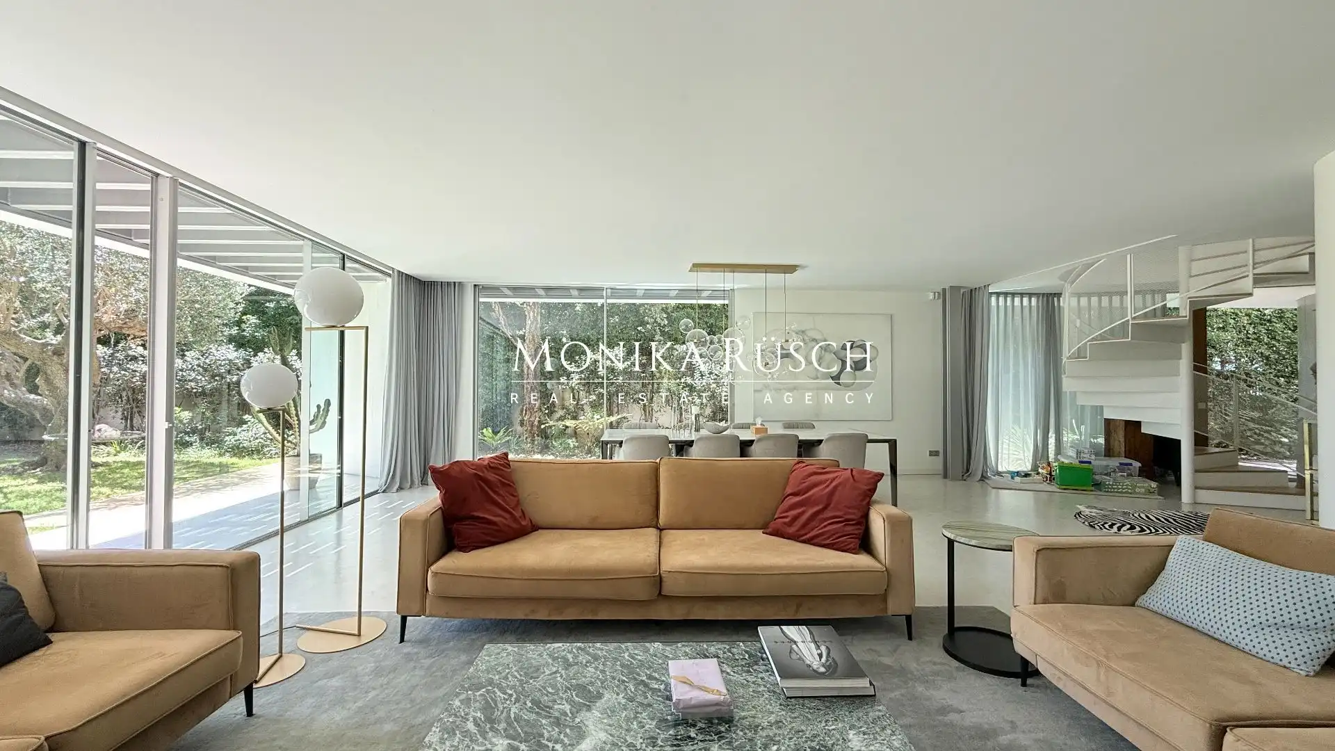 Living room of Houses for rent in Castelldefels  with Air Conditioner, Heating and Private garden