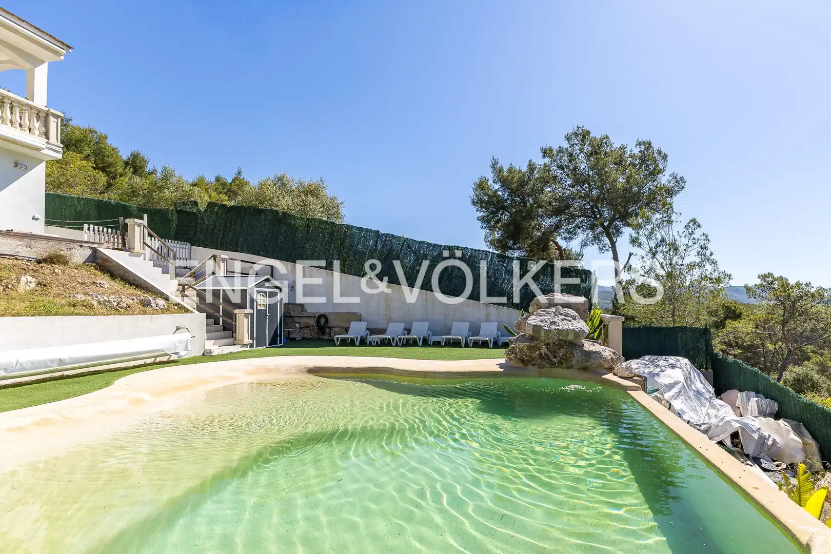 Piscina de Casa o xalet en venda en Sant Pere de Ribes amb Aire condicionat, Calefacció i Jardí privat