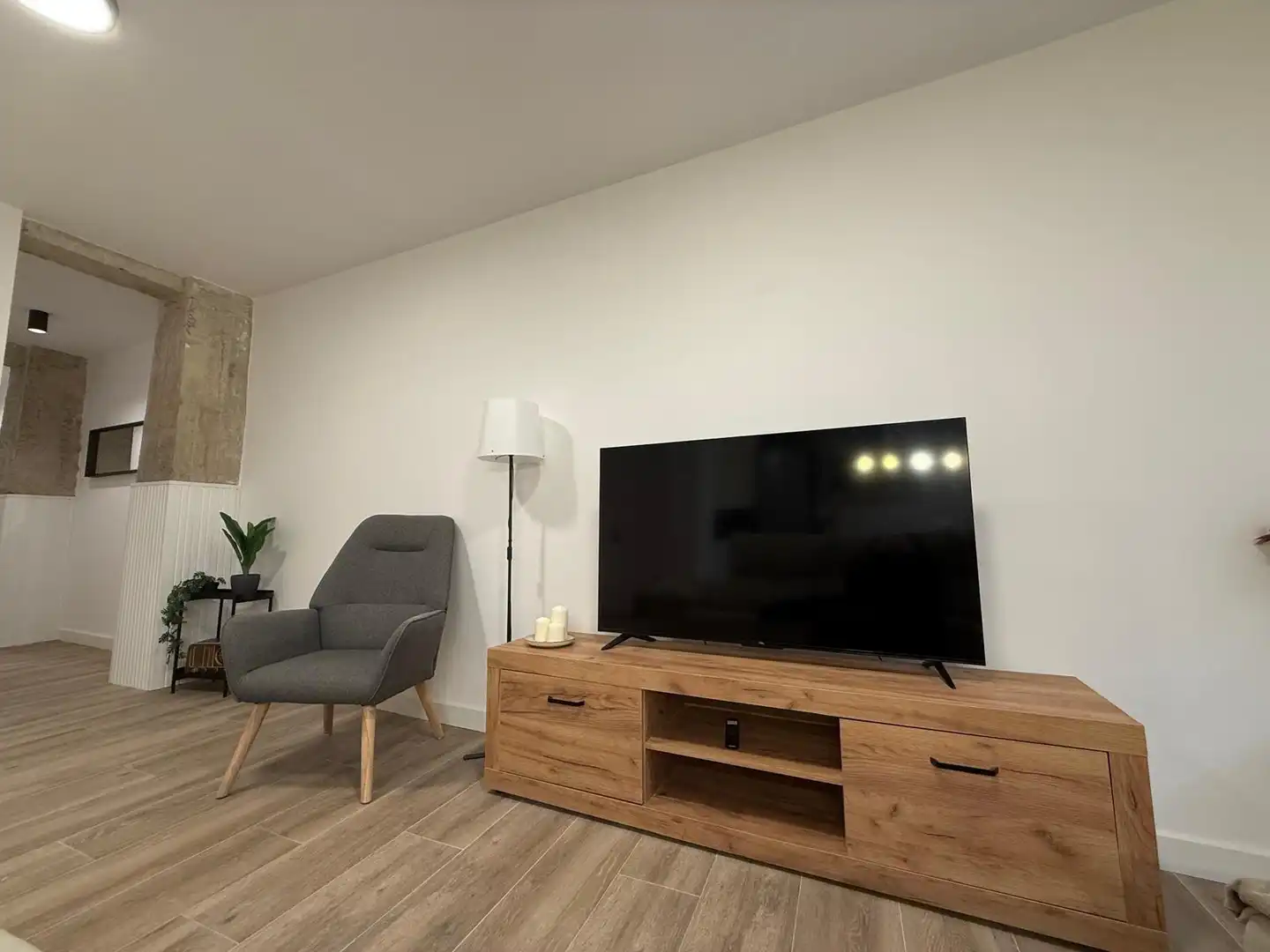 Sala de estar de Piso en venta en Oviedo  con Amueblado