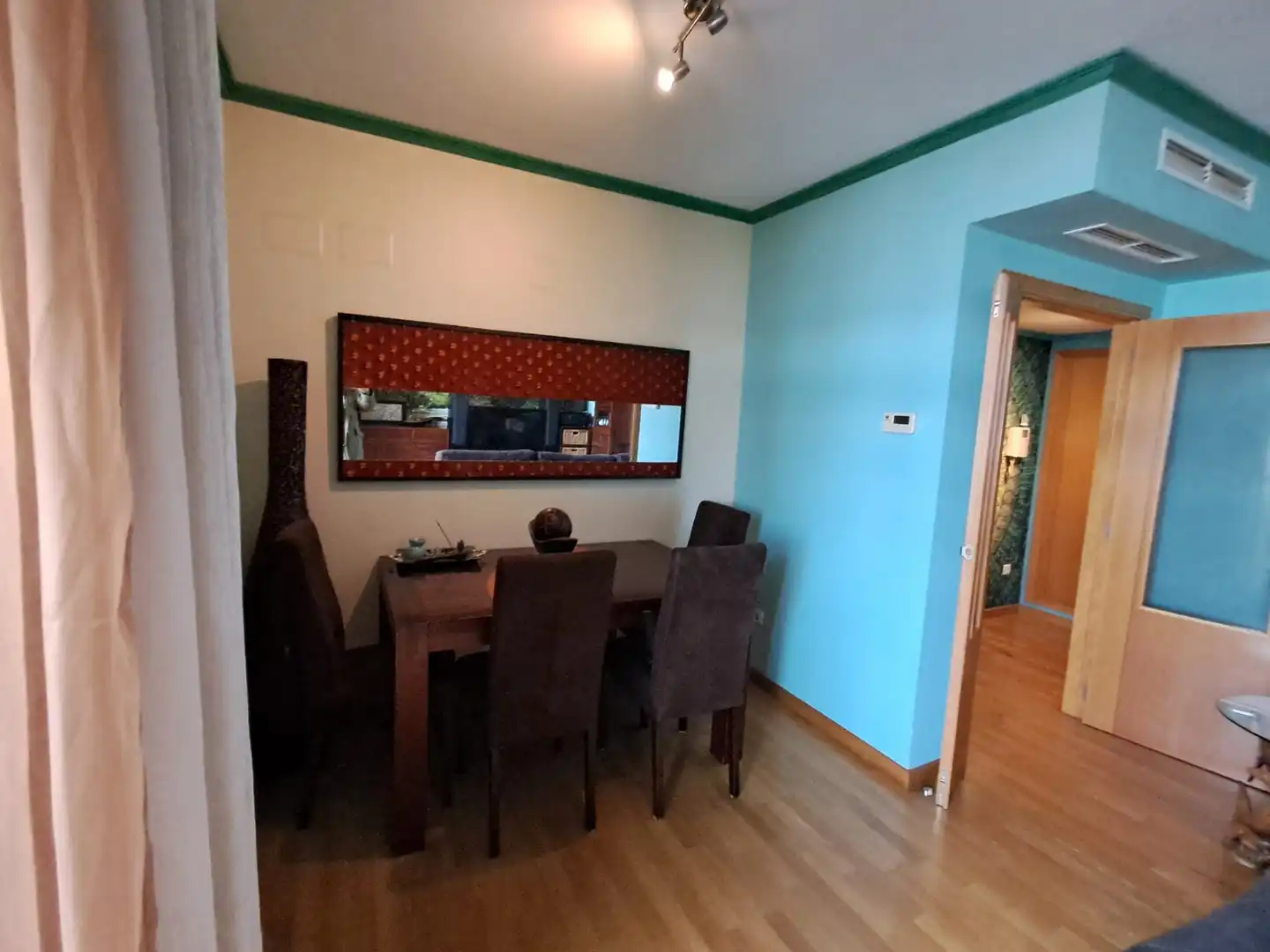 Dining room of Attic for sale in Gandia  with Air Conditioner, Parquet flooring and Terrace