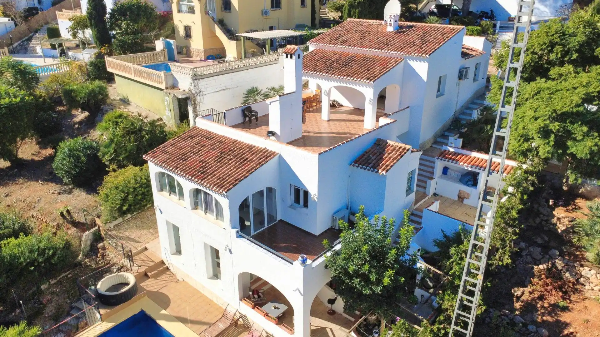 Exterior view of Houses for sale in Jávea / Xàbia  with Air Conditioner, Heating and Private garden