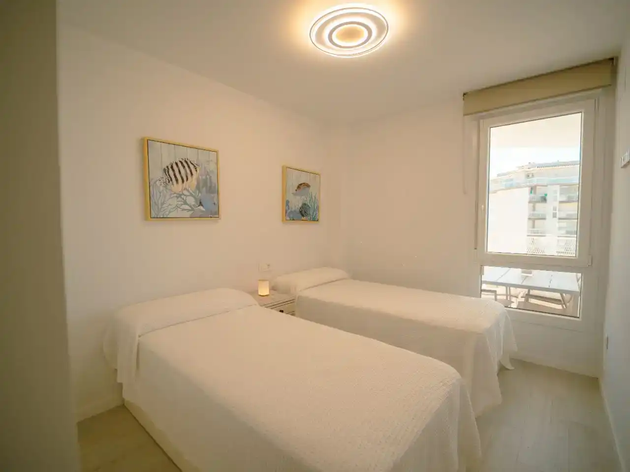 Schlafzimmer von Wohnung zur Miete in Peñíscola / Peníscola mit Klimaanlage, Schwimmbad und Balkon