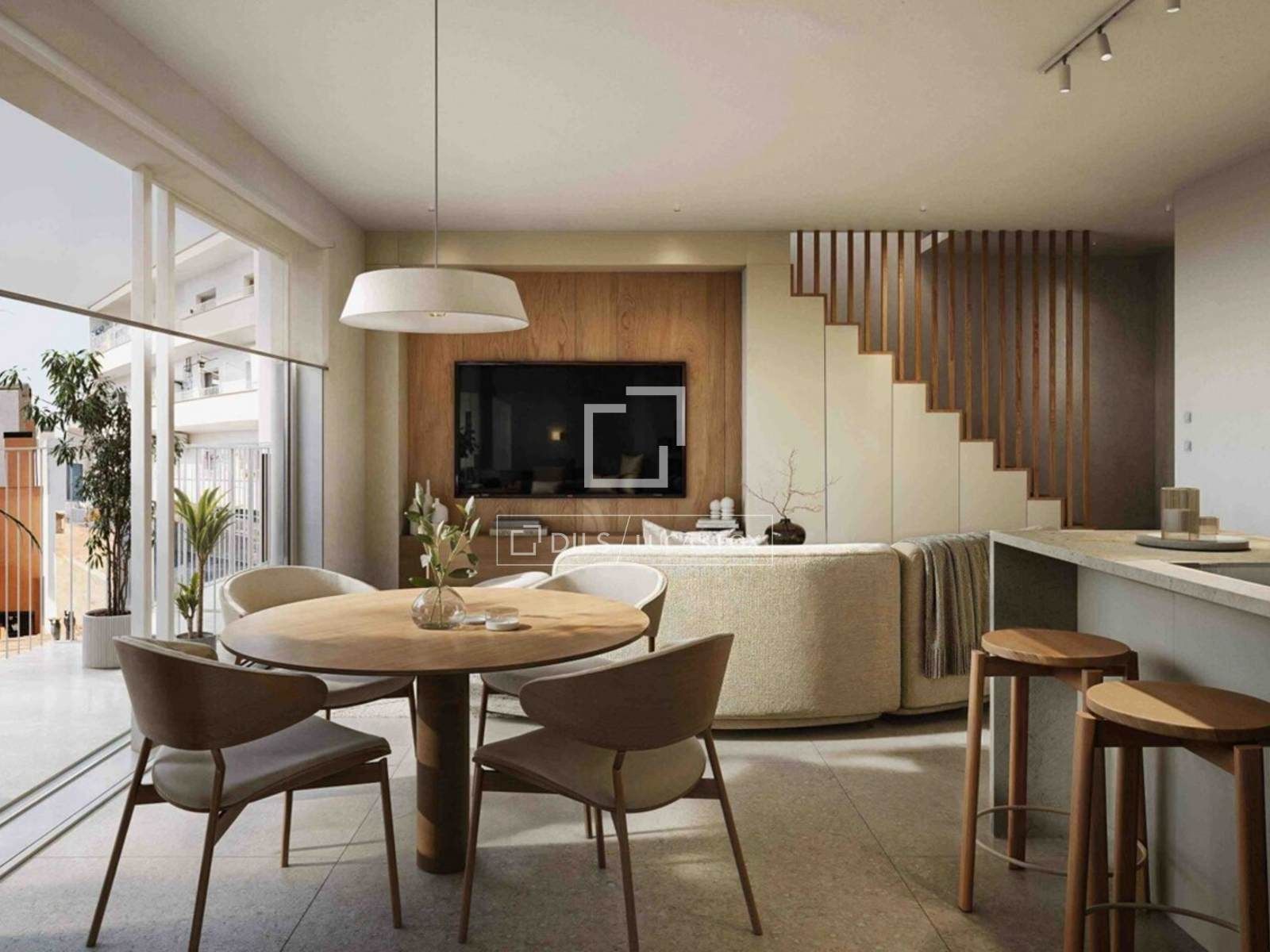 Living room of Flat for sale in Sant Cugat del Vallès  with Air Conditioner, Heating and Terrace