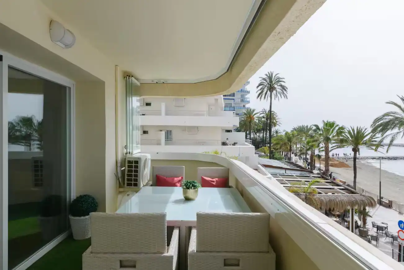 Terrace of Apartments for rent in Marbella  with Air Conditioner, Heating and Parquet flooring