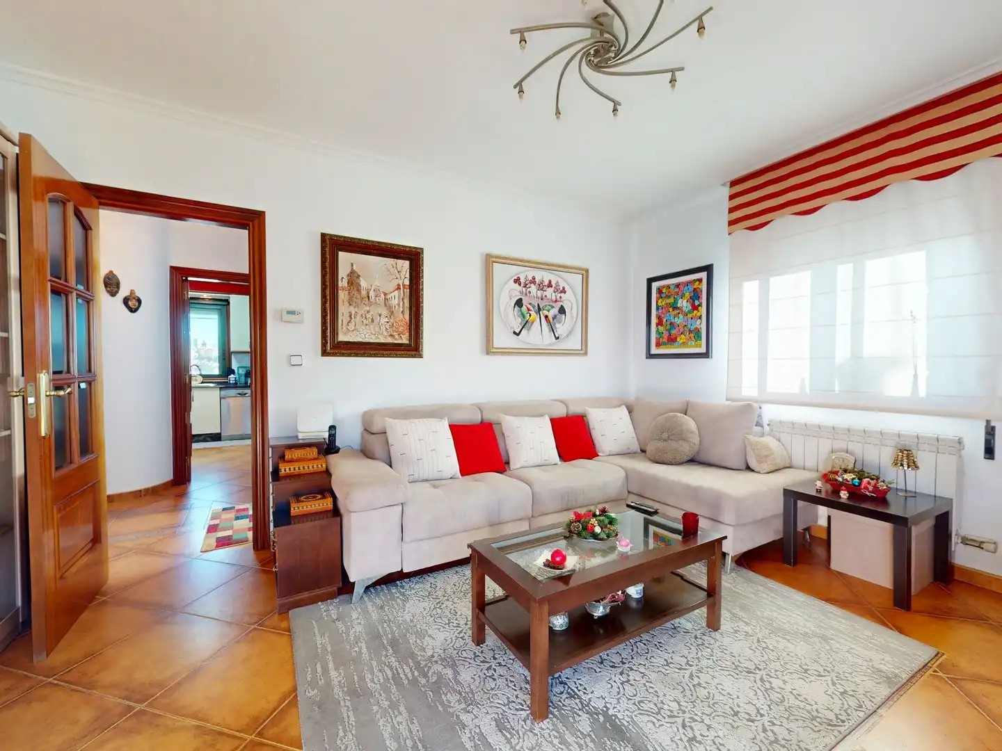 Living room of Houses for sale in Vigo   with Heating, Private garden and Storage room