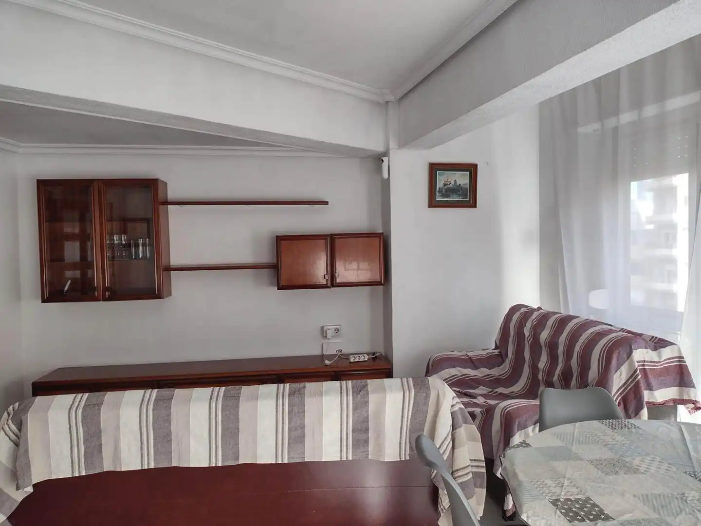 Sala d'estar de Pis en venda en Murcia amb Aire condicionat, Moblat i Balcó