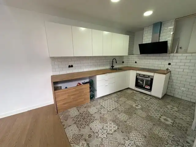 Cocina de Dúplex en venta en Badalona con Aire acondicionado y Parquet