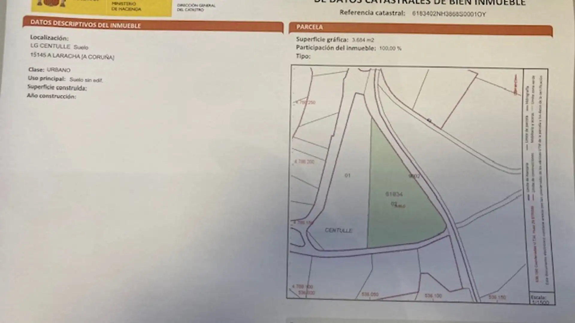 Residencial en venda en A Laracha  