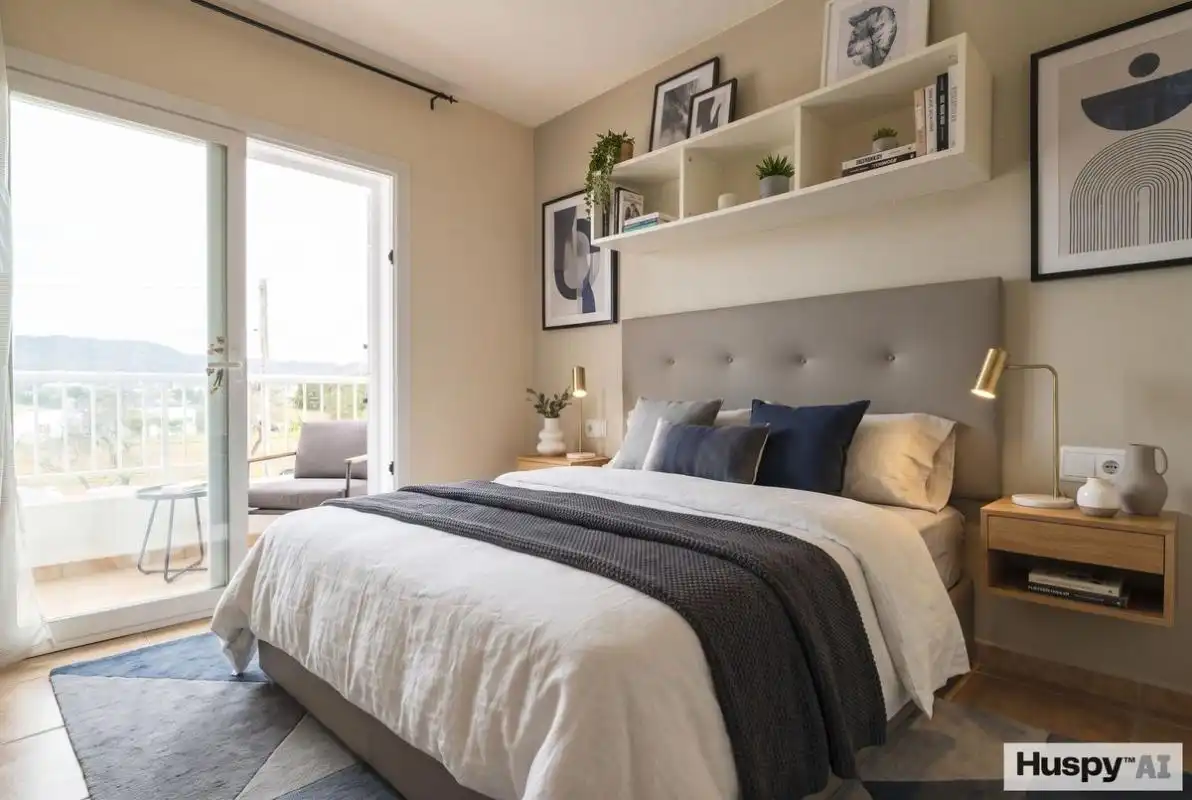 Habitación de Casa adosada en venta en Sant Antoni de Portmany con Aire acondicionado, Calefacción y Jardín privado
