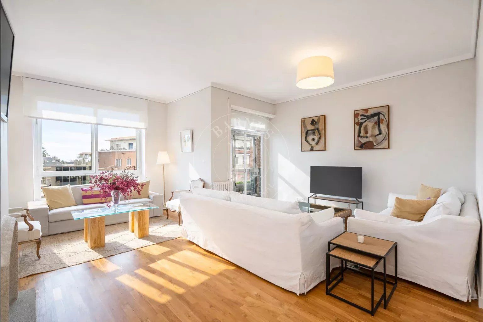 Sala d'estar de Pis de lloguer en  Madrid Capital amb Aire condicionat, Calefacció i Terrassa