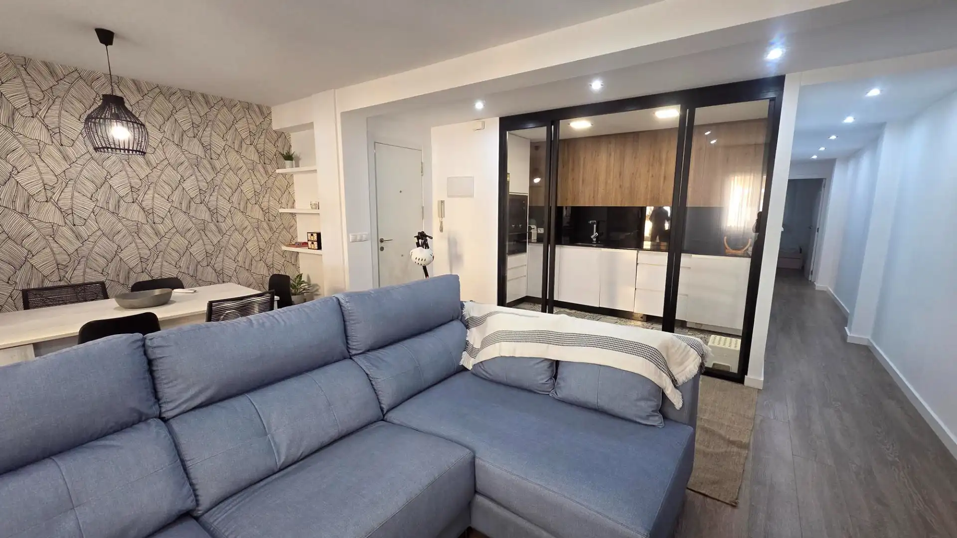 Sala de estar de Piso de alquiler en Valencia con Aire acondicionado, Amueblado y Horno