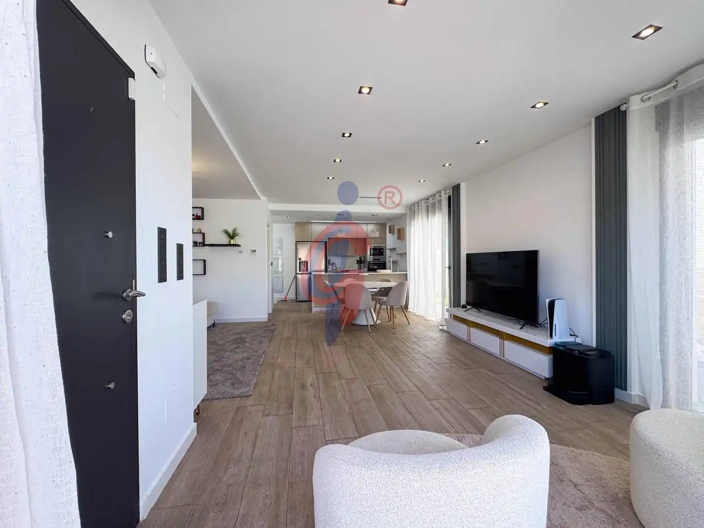 Sala d'estar de Casa o xalet en venda en Orihuela amb Aire condicionat, Terrassa i Piscina