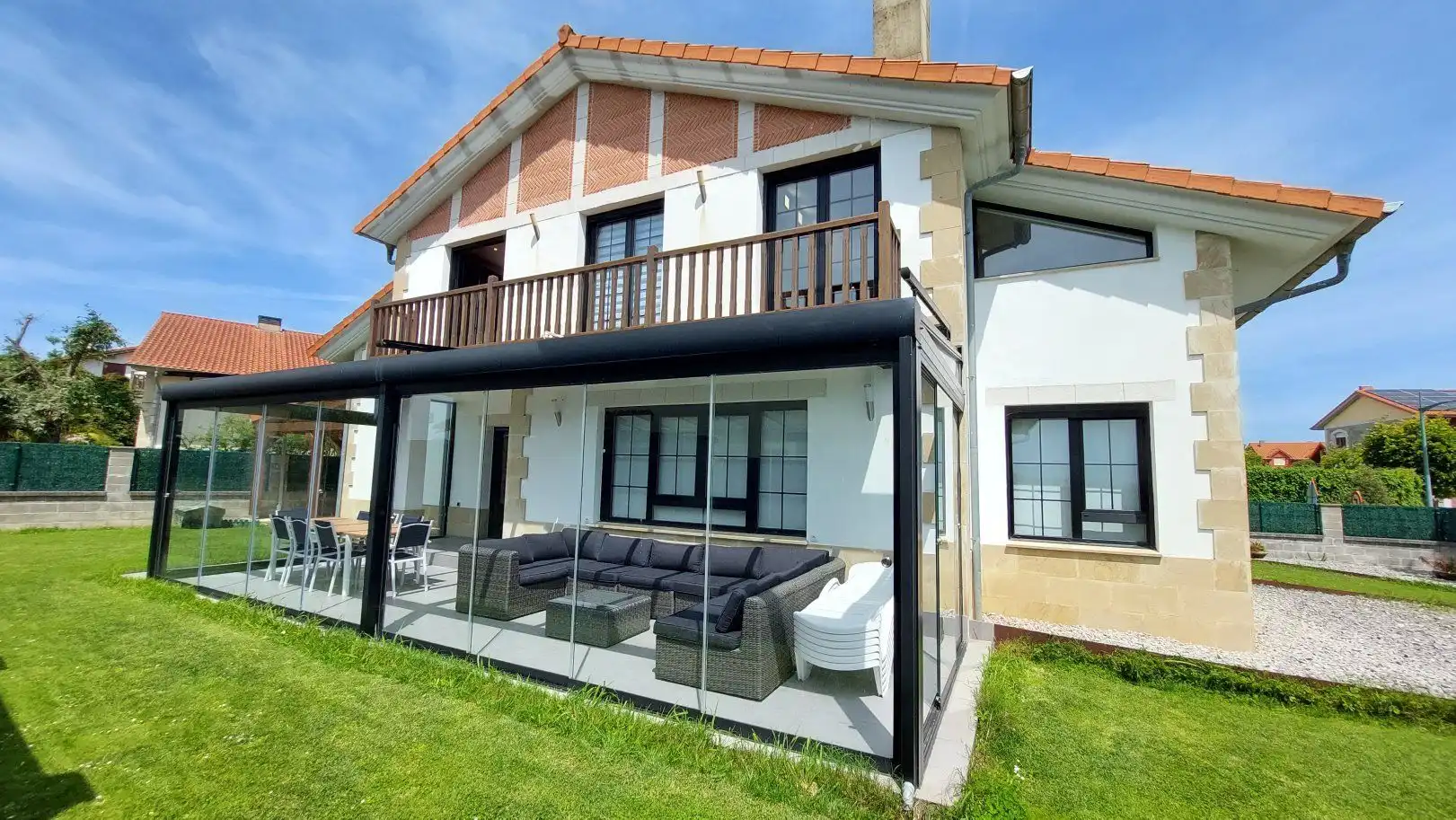 Terrassa de Casa o xalet de lloguer en Ribamontán al Mar amb Jardí privat, Terrassa i Moblat