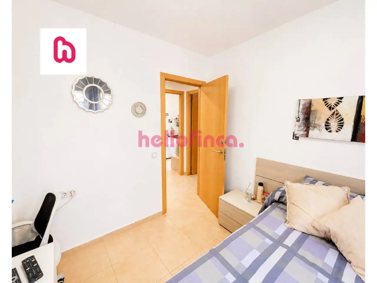 Schlafzimmer von Wohnung zum Verkauf in Sant Celoni mit Klimaanlage, Heizung und Balkon