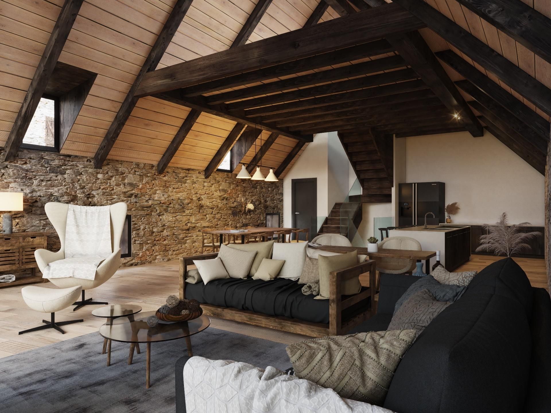 Sala d'estar de Casa o xalet en venda en Bausen