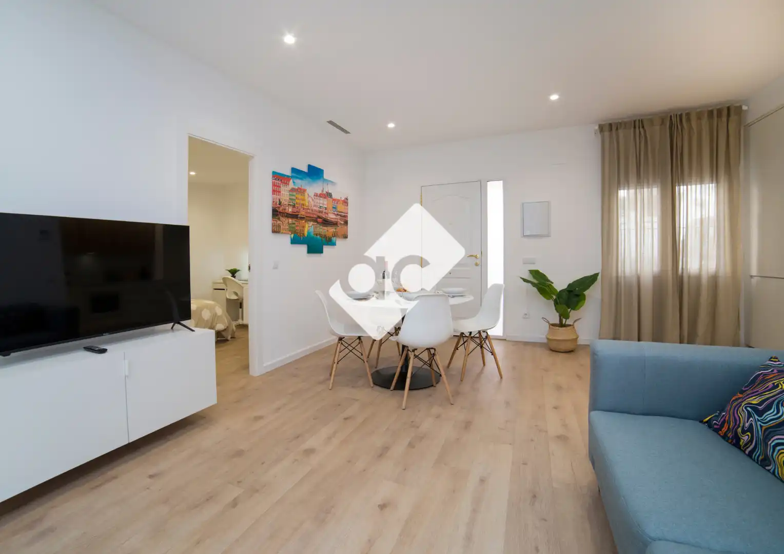 Living room of Flat for rent in Valencia  with Air Conditioner, Heating and Terrace