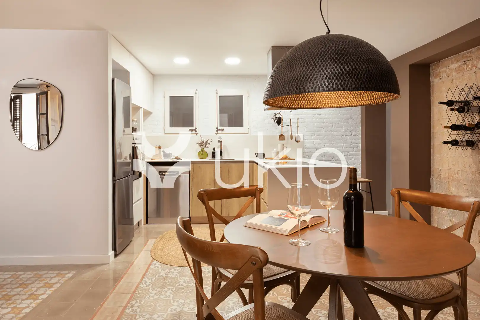 Kitchen of Apartments for rent in Barcelona  with Air Conditioner, Heating and Furnished