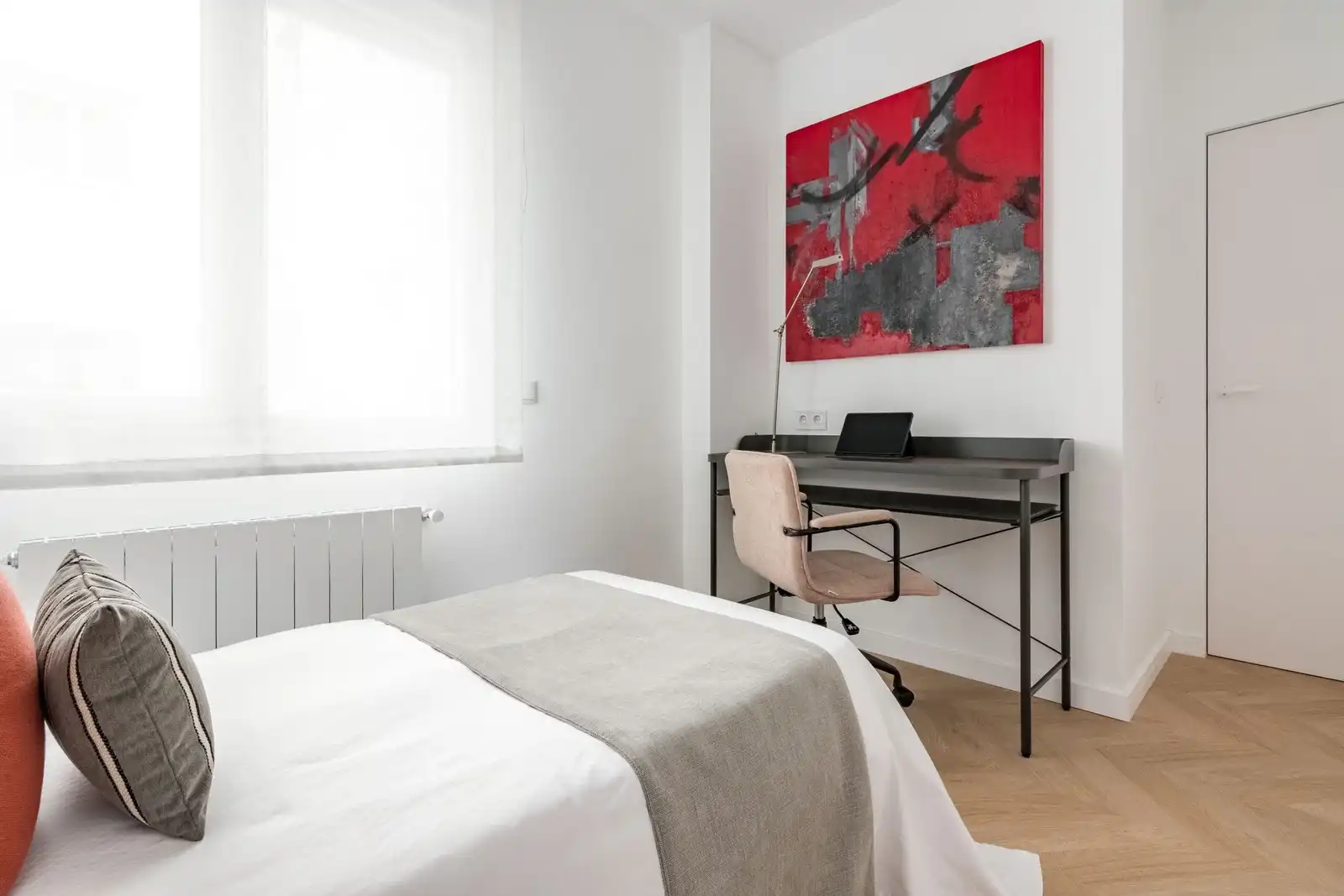 Bedroom of Apartments for rent in Madrid  with Air Conditioner, Heating and Furnished