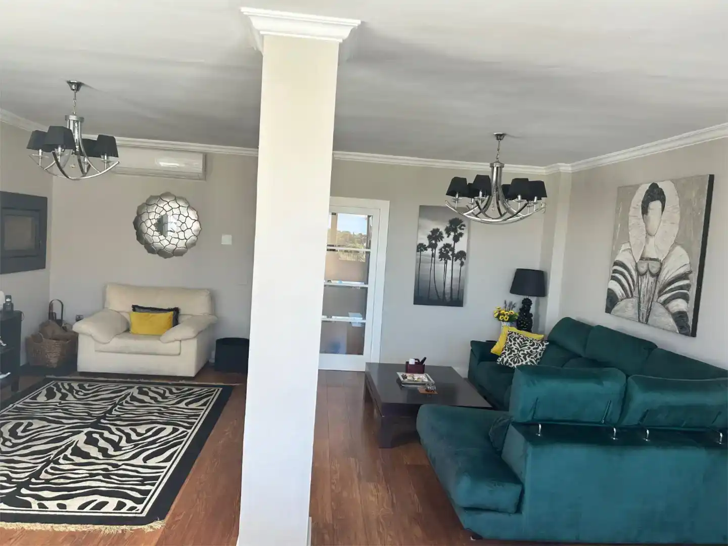 Sala de estar de Piso en venta en Málaga con Aire acondicionado, Jardín privado y Parquet