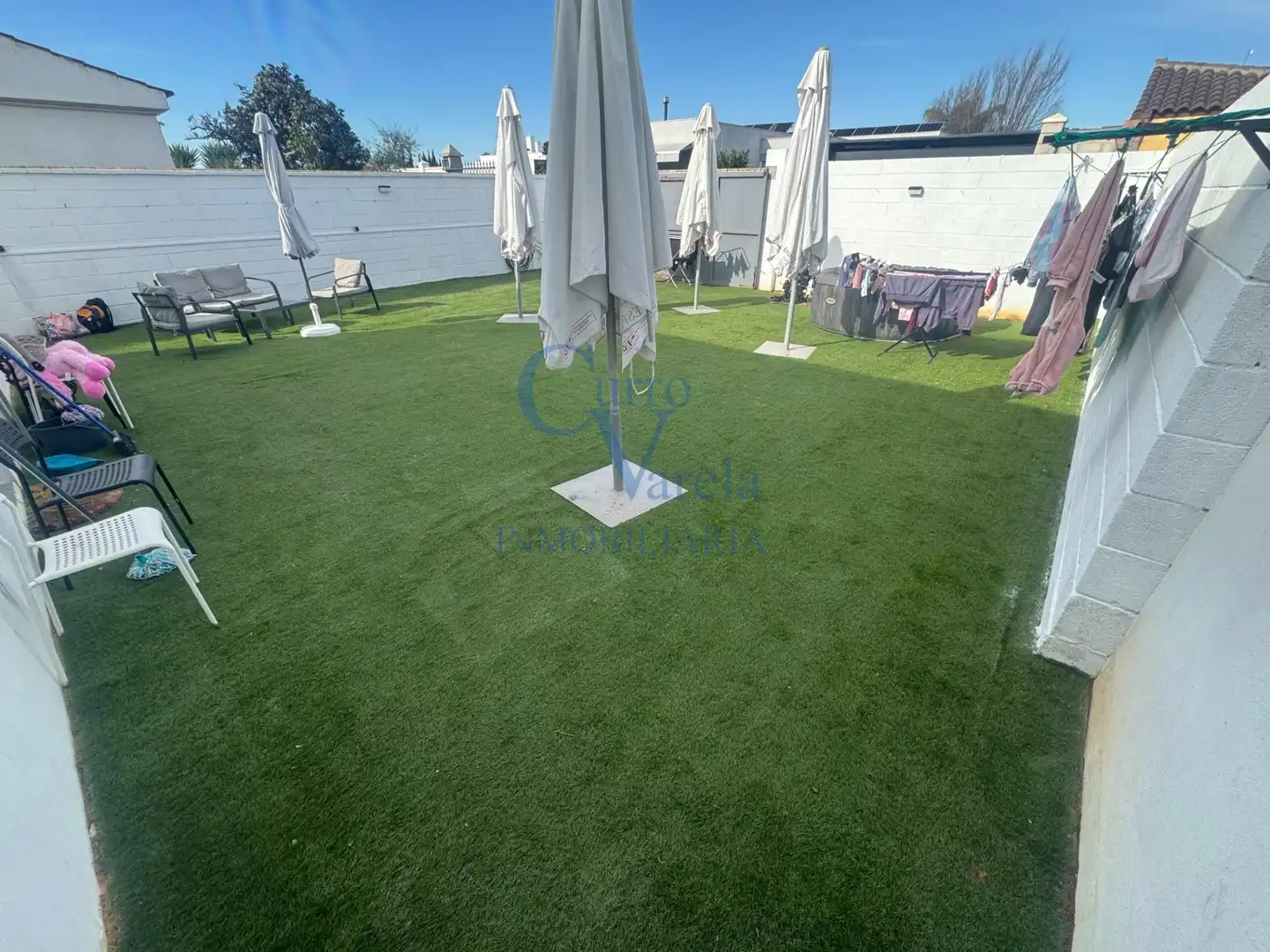 Terraza de Finca rústica en venta en Dos Hermanas con Aire acondicionado, Calefacción y Jardín privado