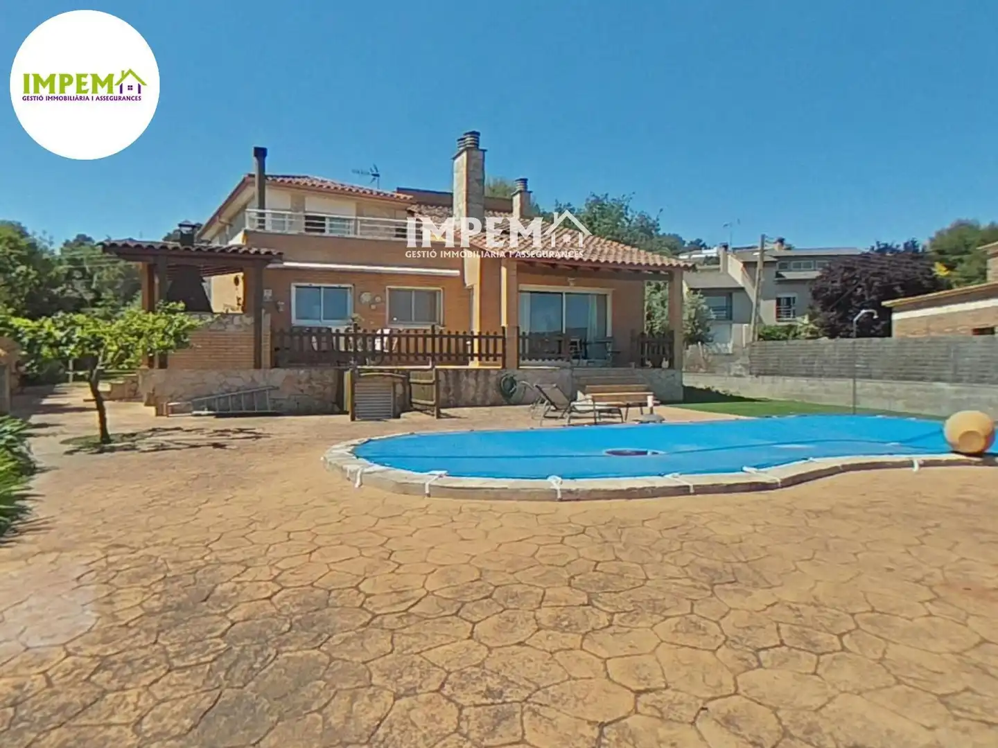 Vista exterior de Casa o xalet en venda en Piera amb Aire condicionat, Terrassa i Traster