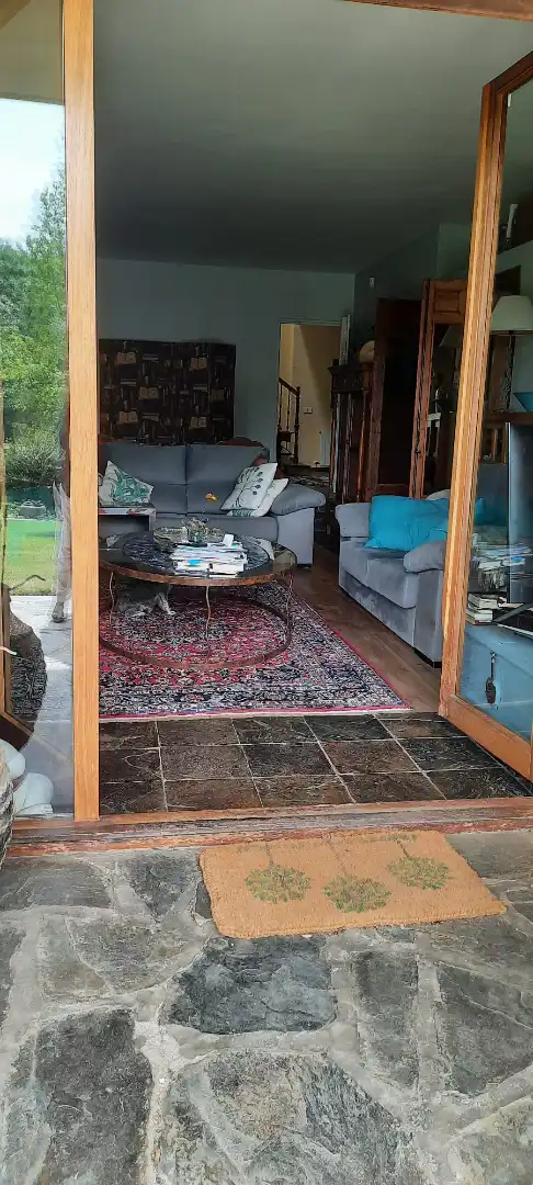 Sala d'estar de Casa o xalet en venda en Galapagar amb Aire condicionat, Calefacció i Jardí privat