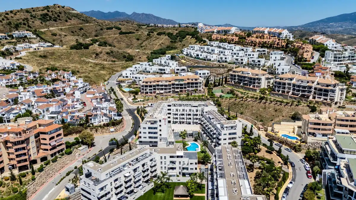 Vista exterior de Apartamento en venta en Mijas con Aire acondicionado, Calefacción y Terraza