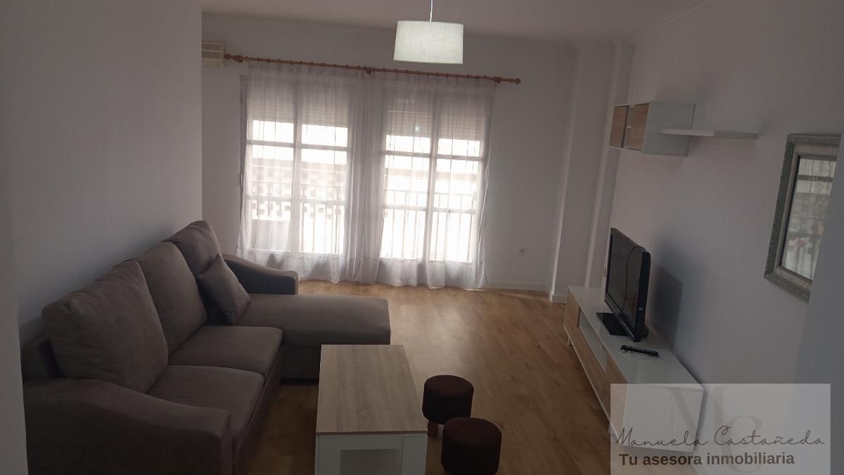 Sala d'estar de Pis de lloguer en Mérida amb Terrassa, Traster i Moblat