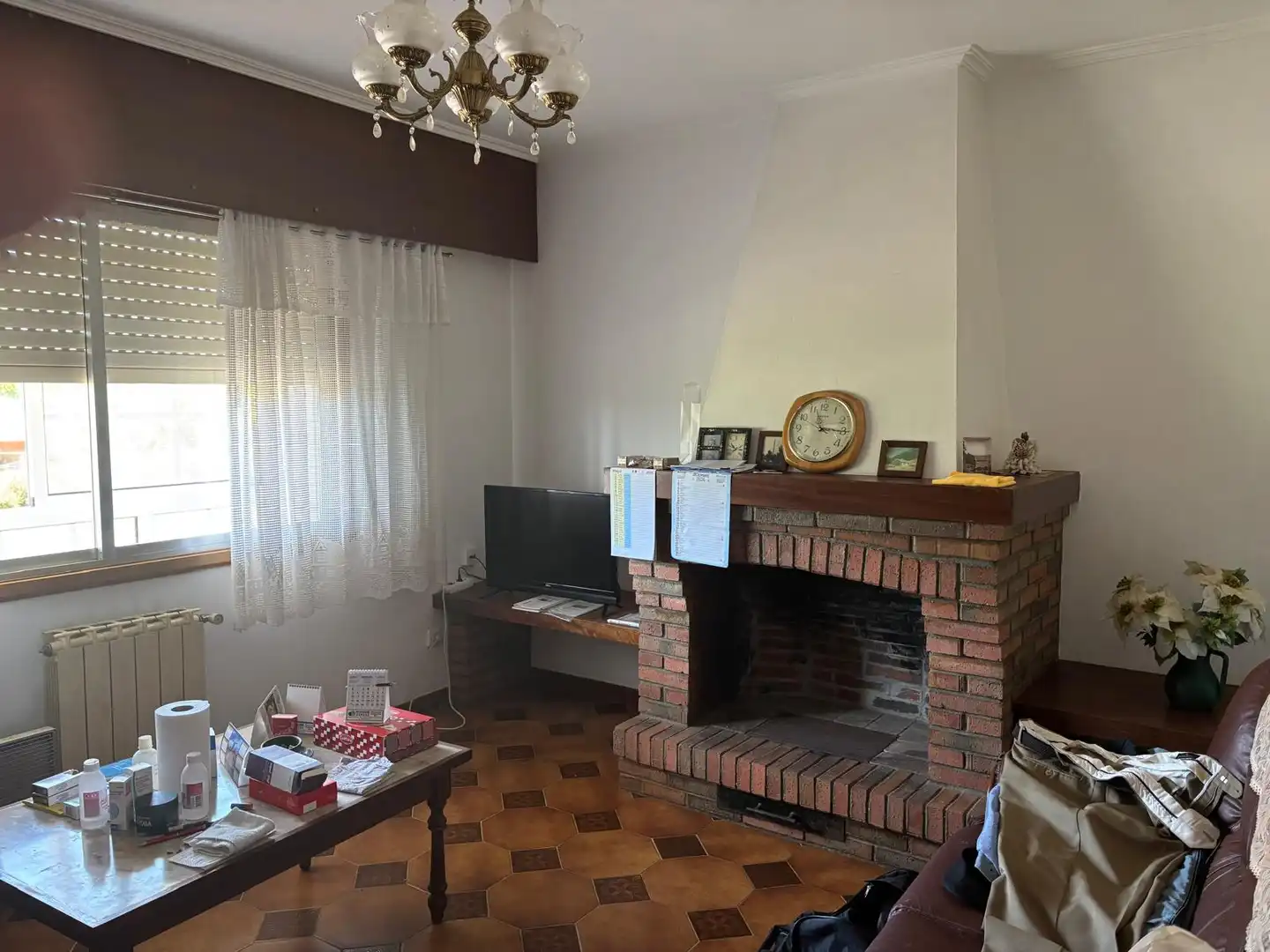Living room of Houses for sale in Ponteceso  with Furnished, Oven and Microwave