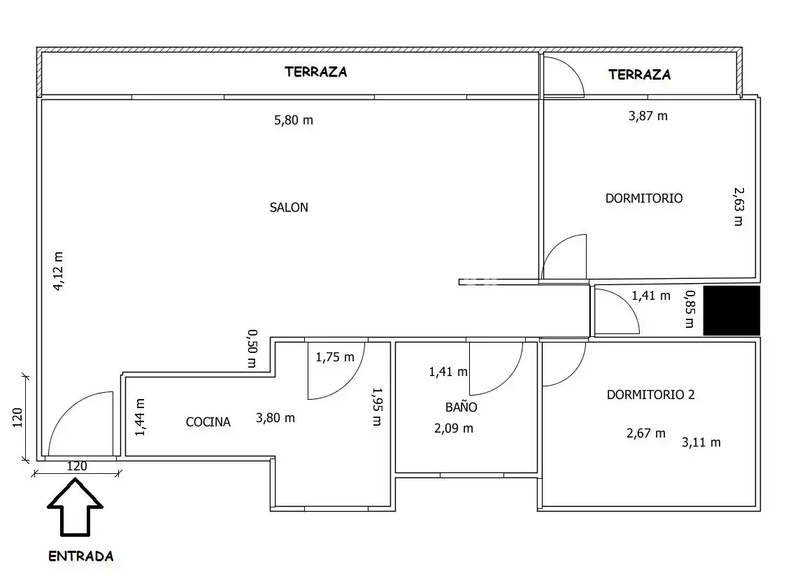 Piso en venta en de Guillén de Castro, Pueblo Nuevo