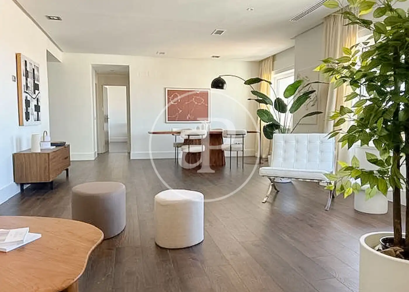 Living room of Flat for rent in Madrid  with Air Conditioner, Heating and Terrace