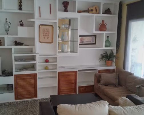 Sala d'estar de Pis de lloguer en El Ejido amb Terrassa, Moblat i Balcó