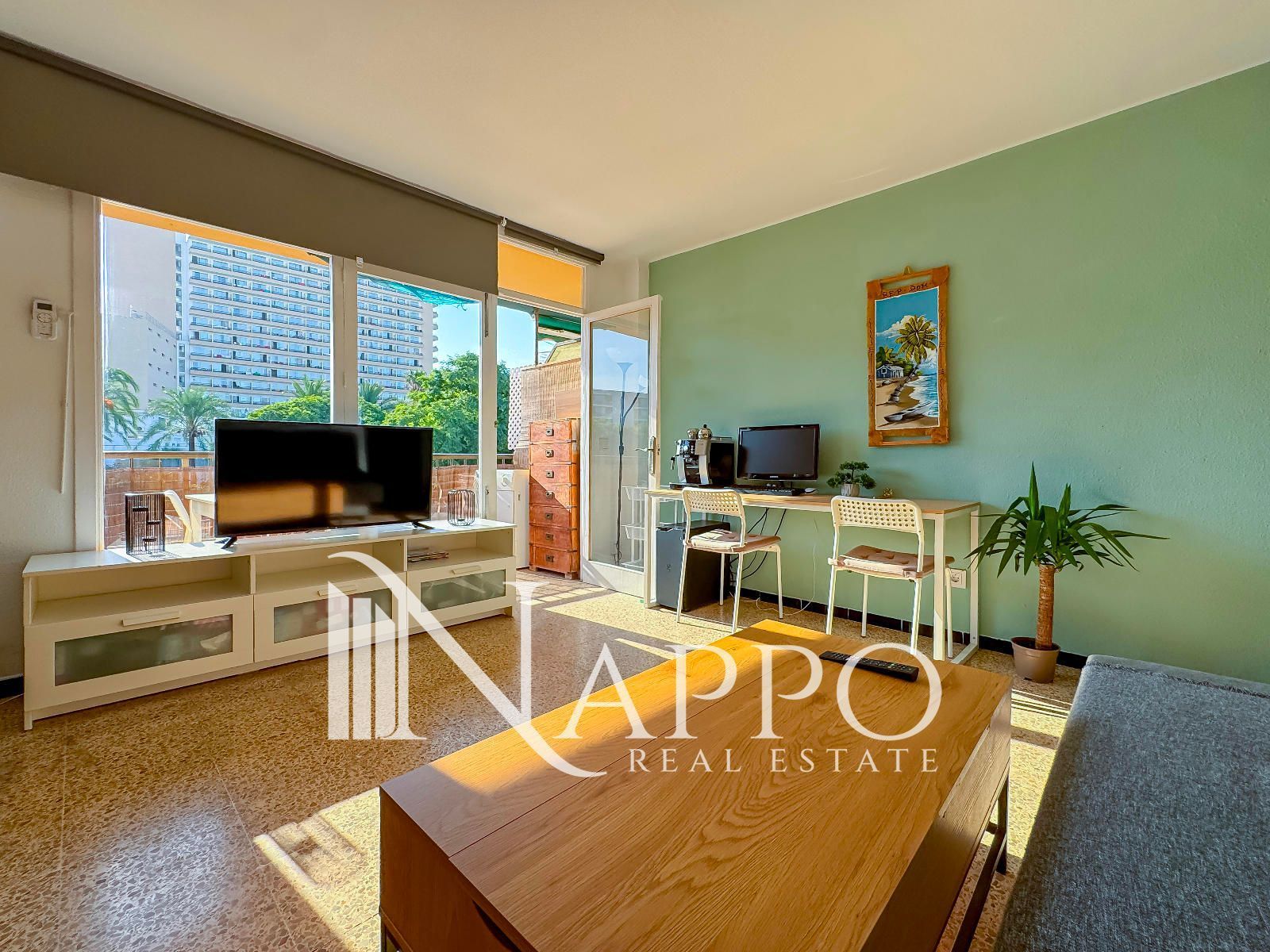 Sala de estar de Piso en venta en Calvià con Aire acondicionado, Terraza y Amueblado