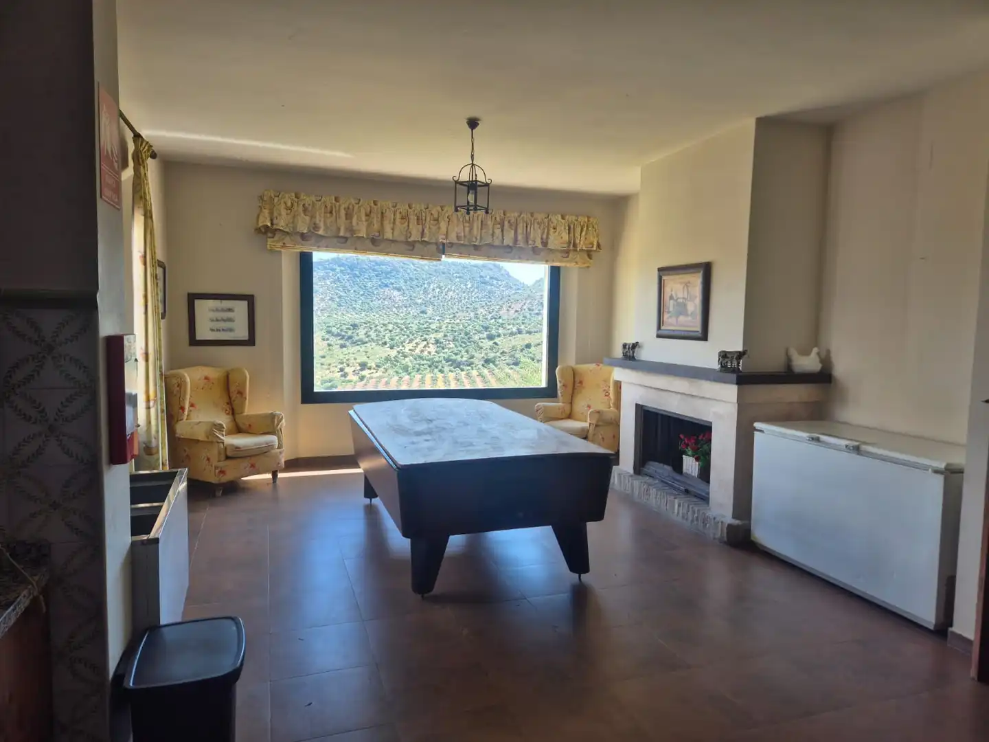 Sala d'estar de Finca rústica en venda en Puerto Serrano amb Aire condicionat, Calefacció i Jardí privat