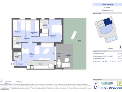 Flat for sale in Barberà del Vallès  with Air Conditioner, Heating and Parquet flooring