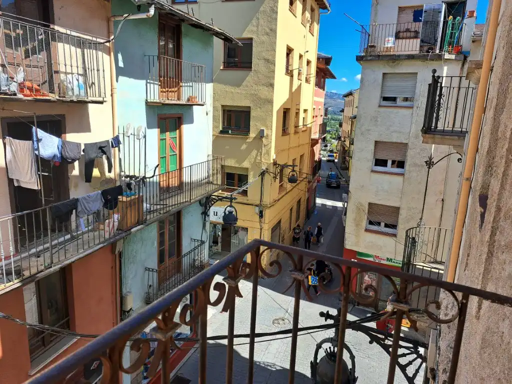 Terraza de Apartamento de alquiler en Puigcerdà con Calefacción, Parquet y Horno
