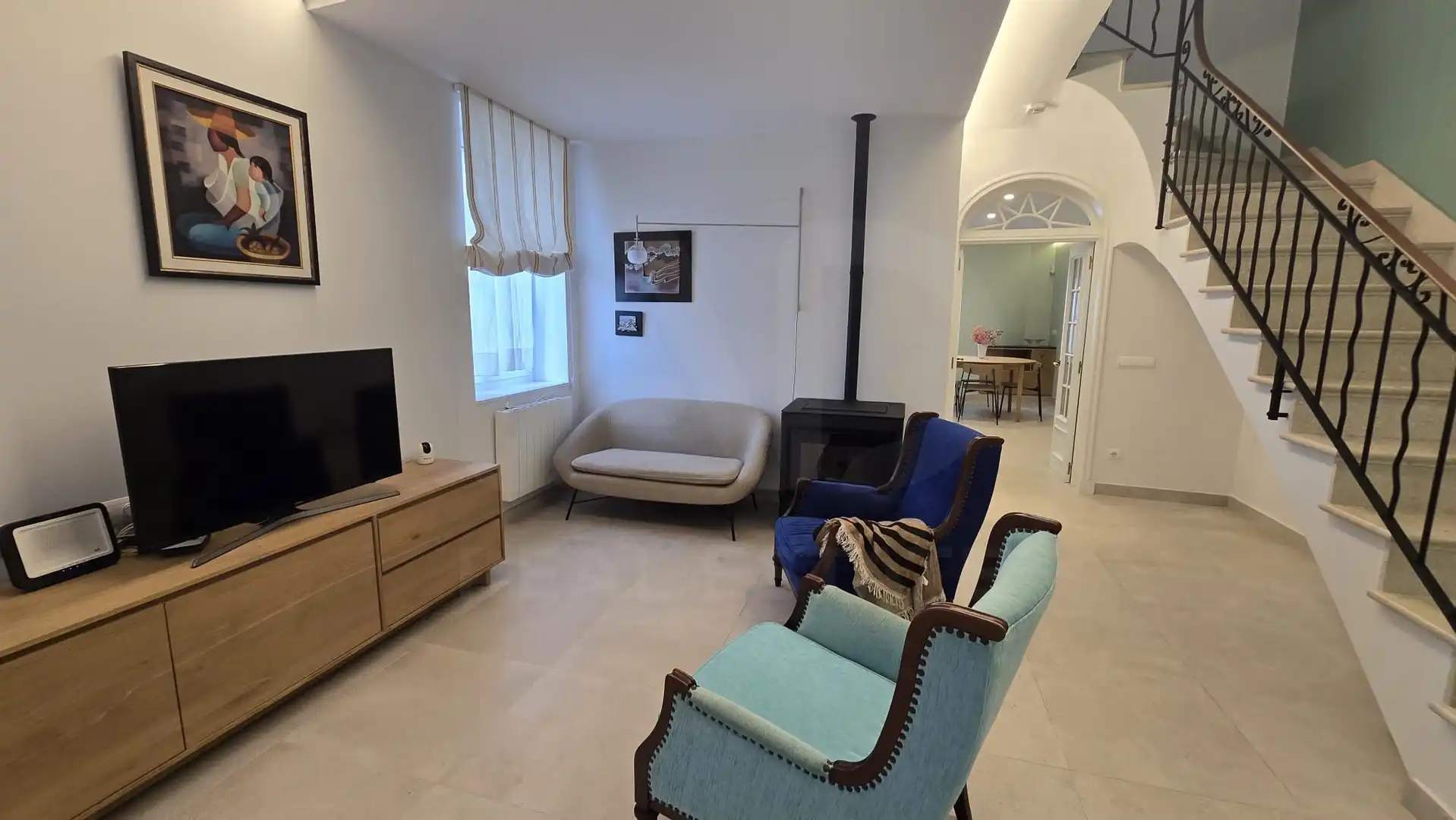 Sala d'estar de Casa o xalet en venda en Maó - Mahón amb Calefacció i Terrassa