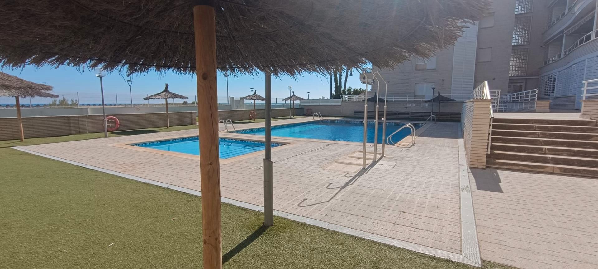 Swimming pool of Flat for sale in Cunit  with Air Conditioner, Private garden and Terrace