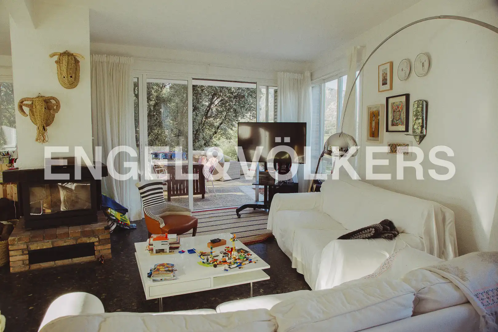 Living room of Houses for rent in El Boalo - Cerceda – Mataelpino  with Air Conditioner, Heating and Private garden