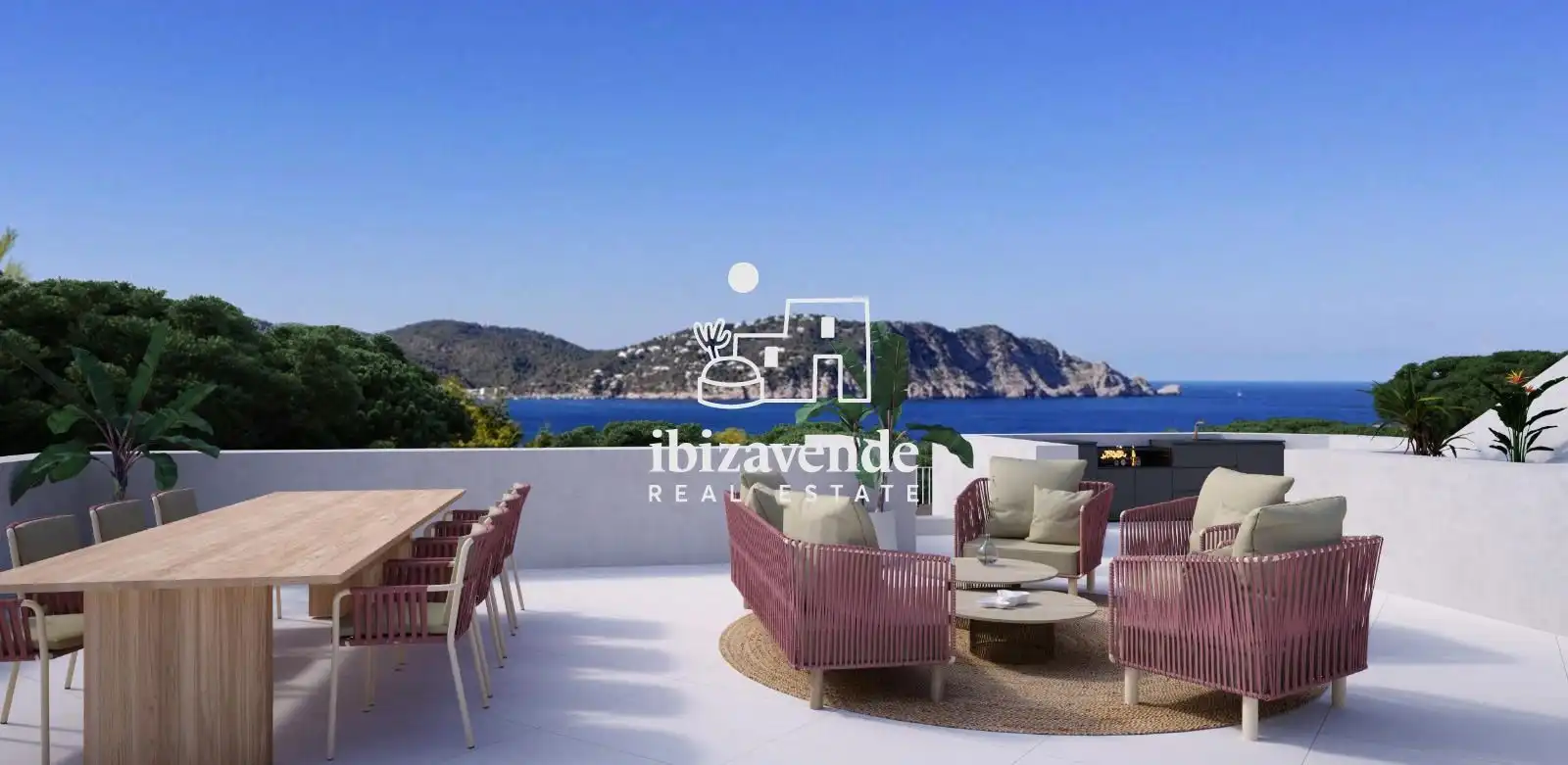 Terrassa de Casa o xalet en venda en Santa Eulària des Riu amb Aire condicionat, Calefacció i Terrassa