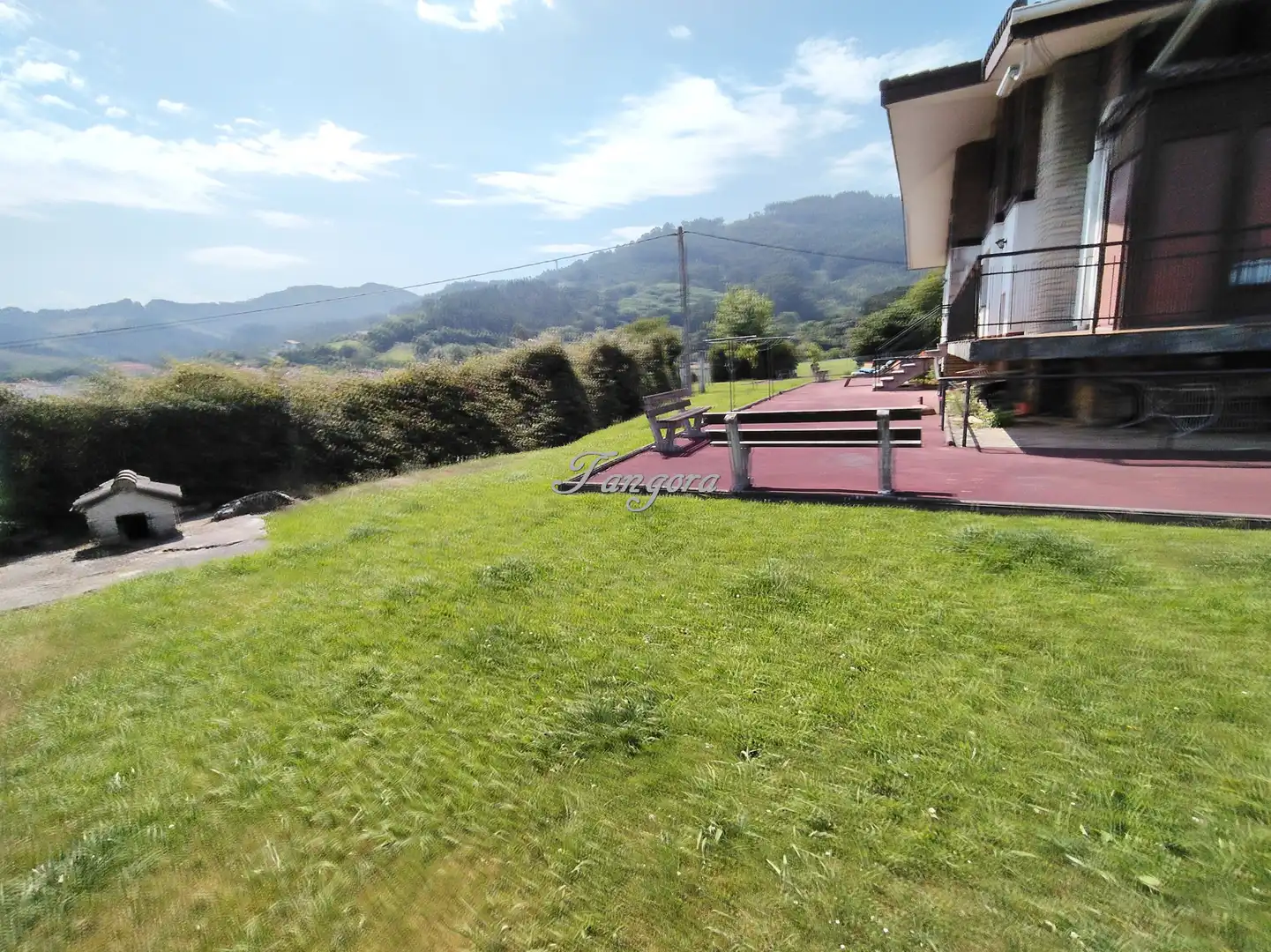 Terrassa de Casa o xalet en venda en Busturia amb Calefacció, Jardí privat i Parquet
