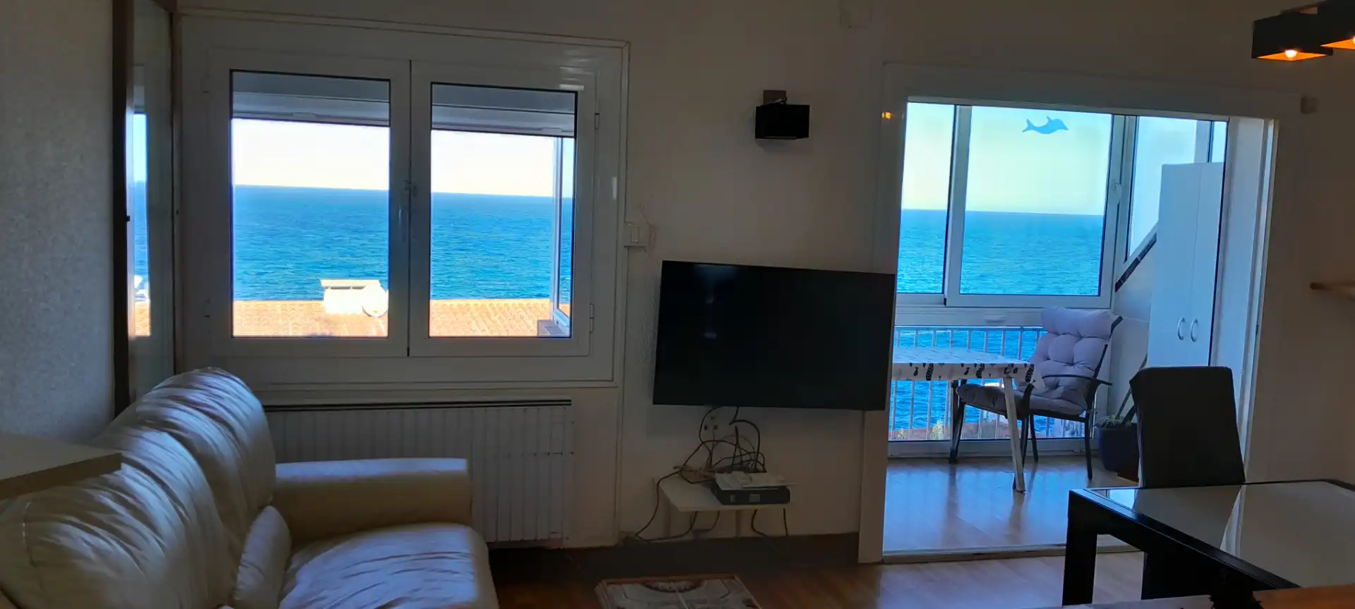 Sala d'estar de Apartament en venda en Llançà amb Aire condicionat, Calefacció i Terrassa