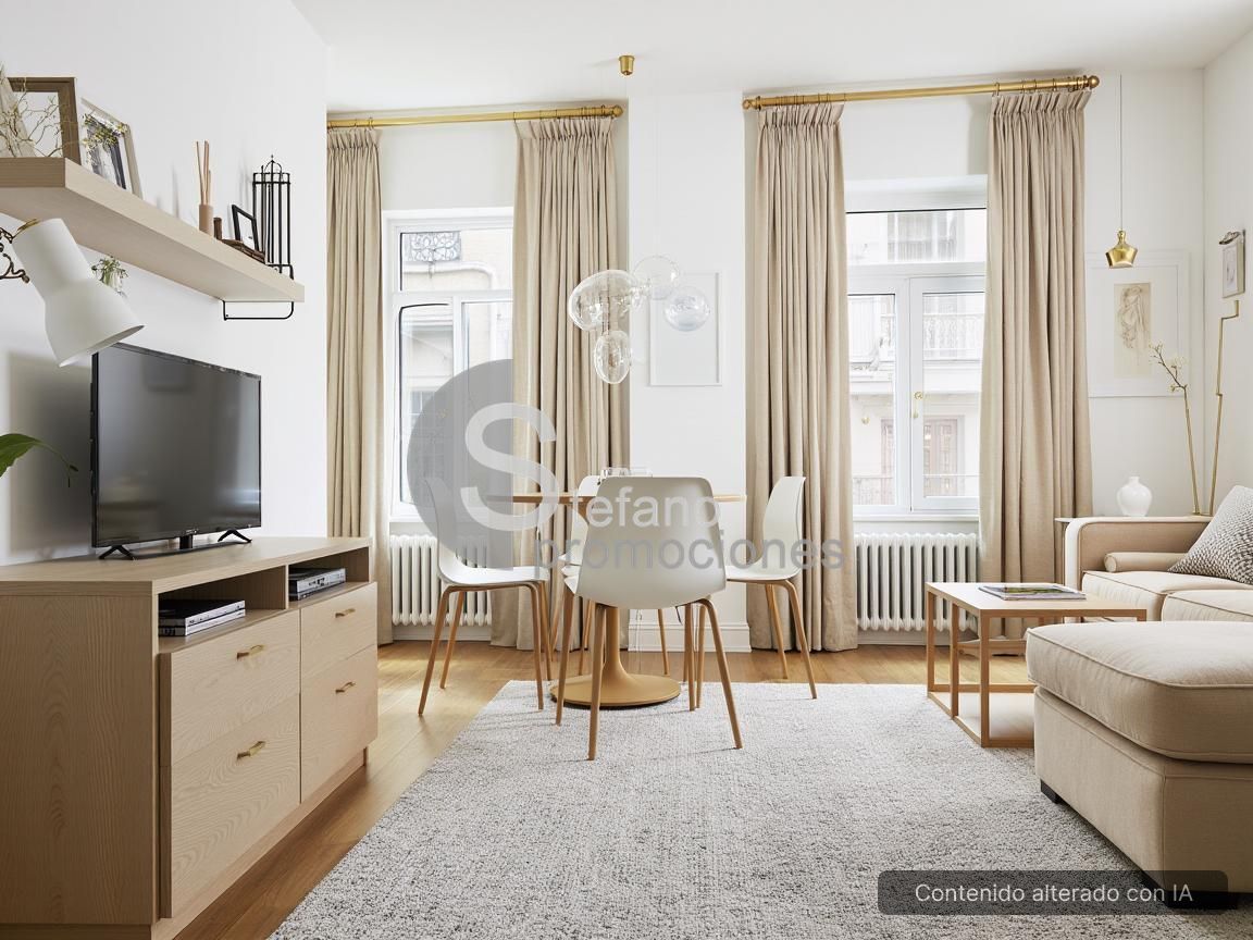 Sala d'estar de Pis en venda en Málaga Capital amb Aire condicionat i Moblat