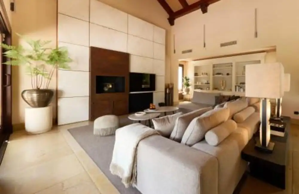 Living room of Houses for rent in Marbella  with Air Conditioner, Private garden and Terrace