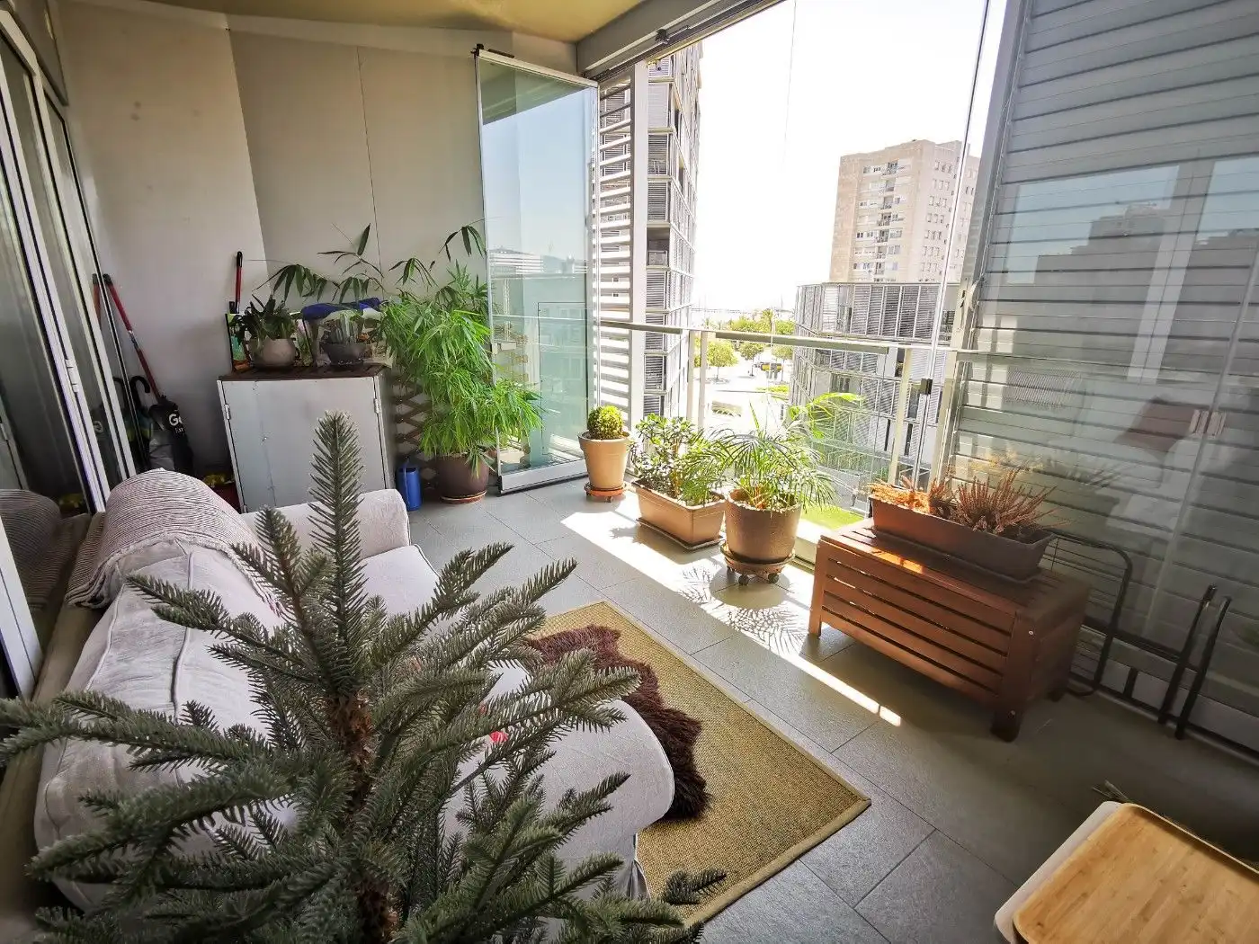 Terrasse von Wohnungen zur Miete in Barcelona mit Klimaanlage, Heizung und Parkett